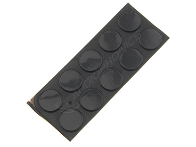 3M Silicone foot 15x2mm Black (Set x10)
